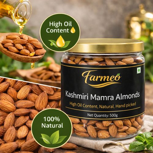 Farmeo Kashmiri Mamra Almonds 500g
