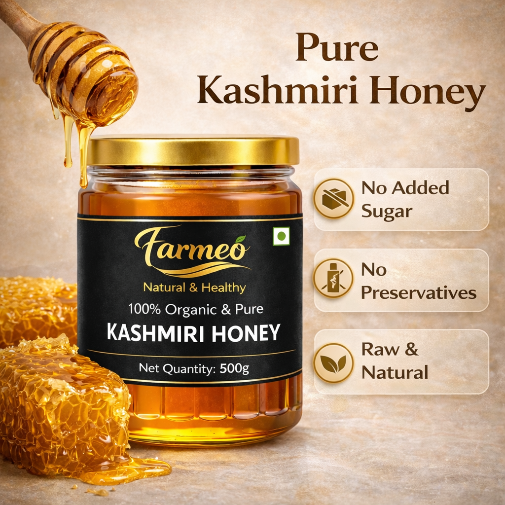 Farmeo Organic Kashmiri Raw Honey 200g from Organic Kashmiri farms