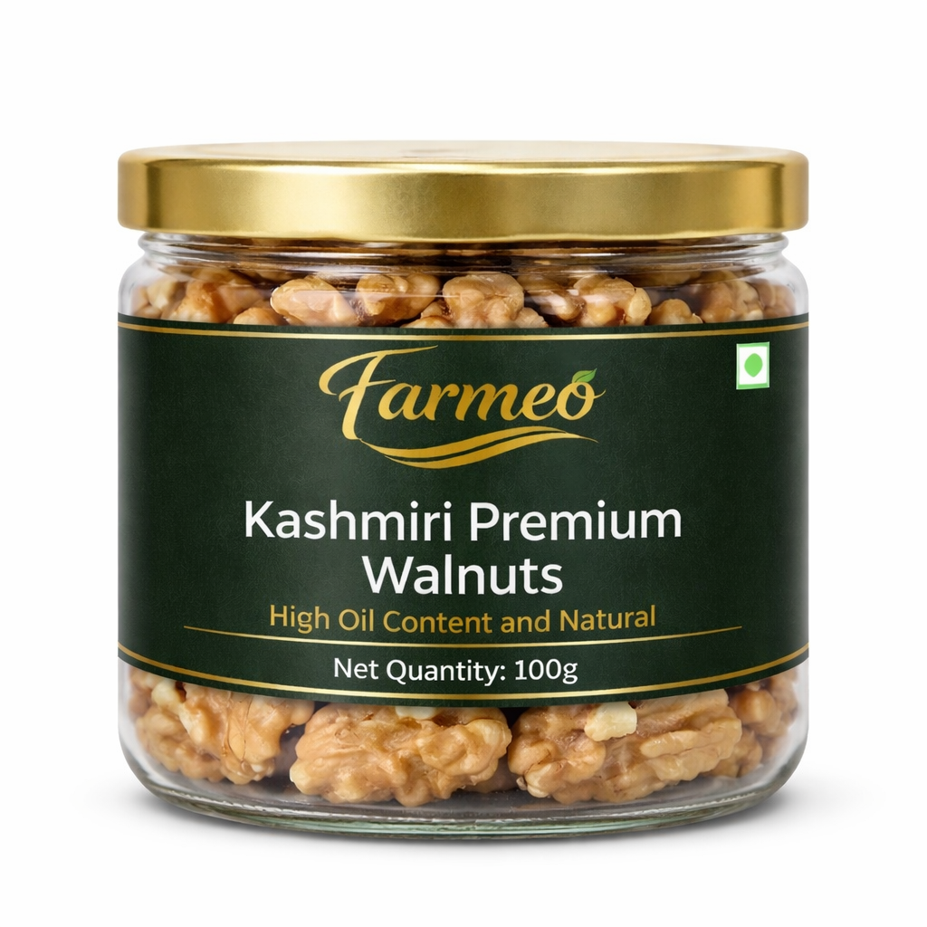 Farmeo Natural Kashmiri Premium Walnuts 200g