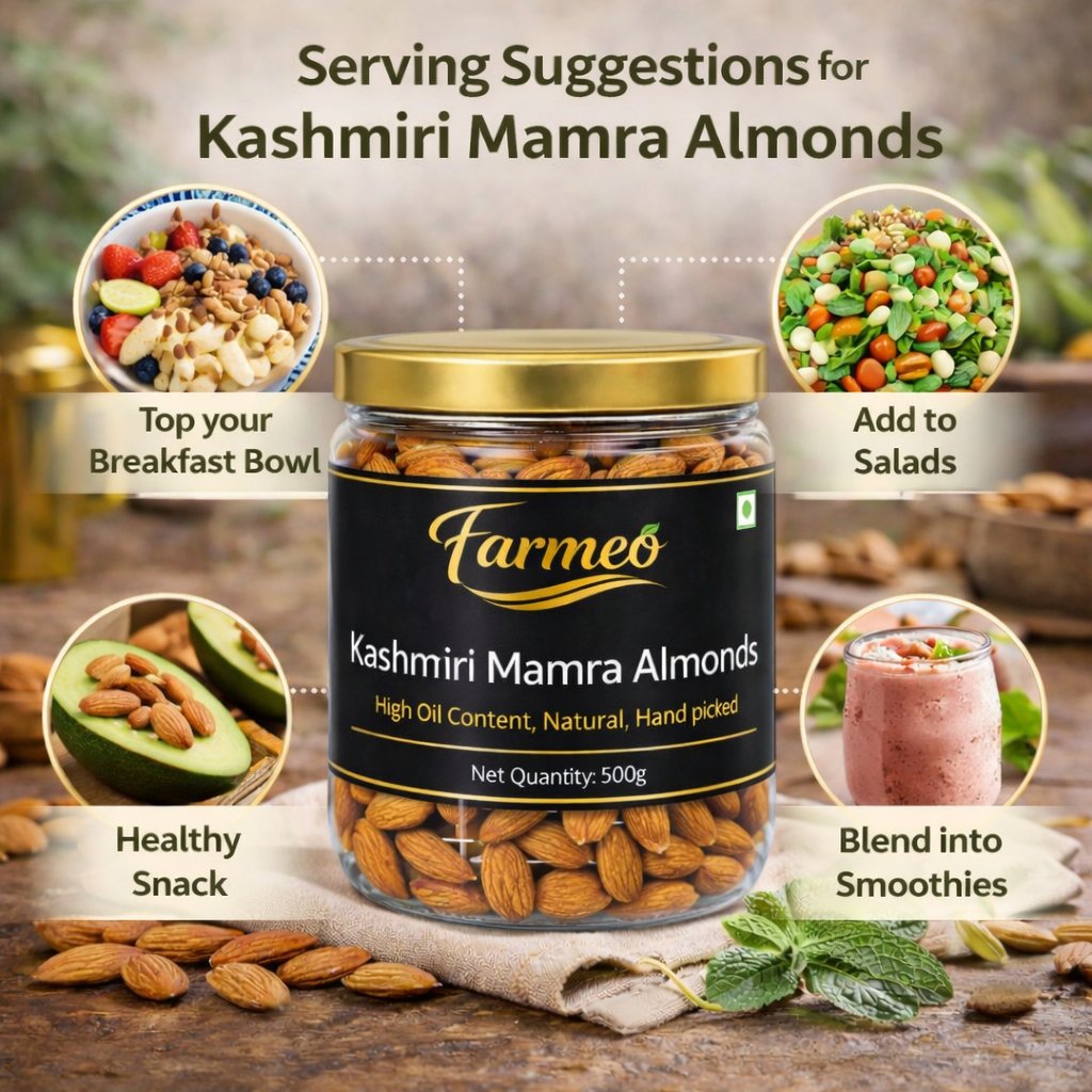 Farmeo Kashmiri Mamra Almonds 500g